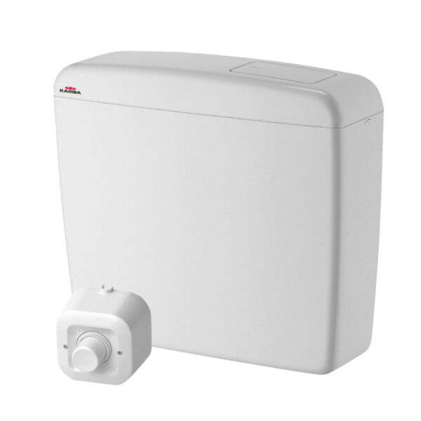 Cassetta scarico wc esterna pneumatica con pulsante Kariba