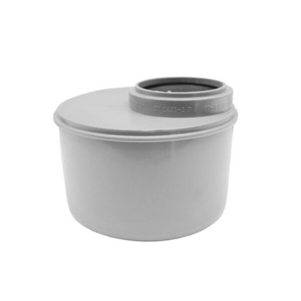 Aumento eccentrico MF Polipropilene grigio Ø 125-75mm