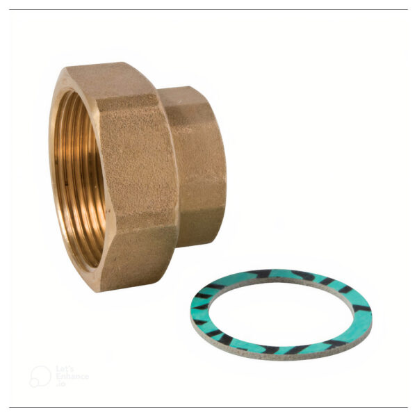 Bocchettone Filettato FF 1-112 Ottone