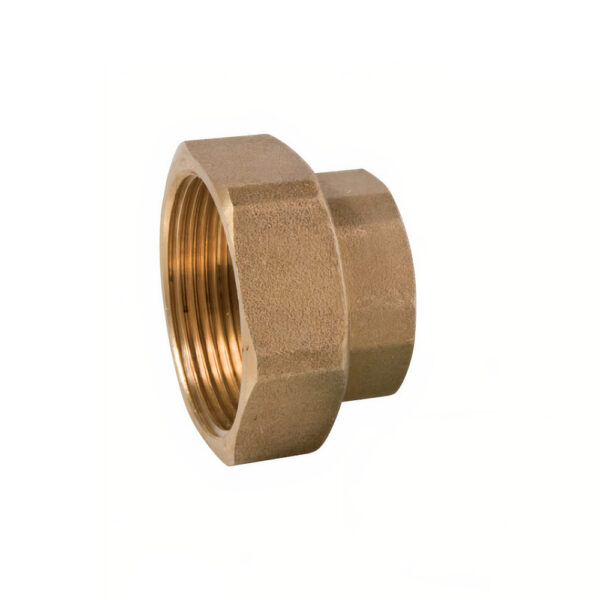 Bocchettone Per Circolatore FF 1"-1"1/2 Ottone Giallo