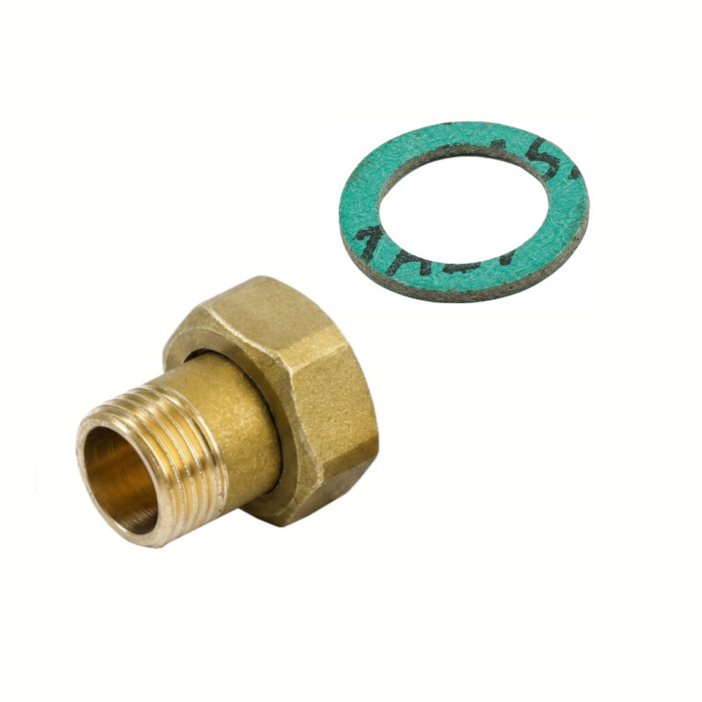Bocchettone Per Circolatore MF 1″-1″ 1/4 Ottone Giallo Bocchettone Per Circolatore Ottone Giallo