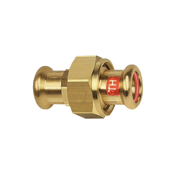 Bocchettone doppio filettato a pressare