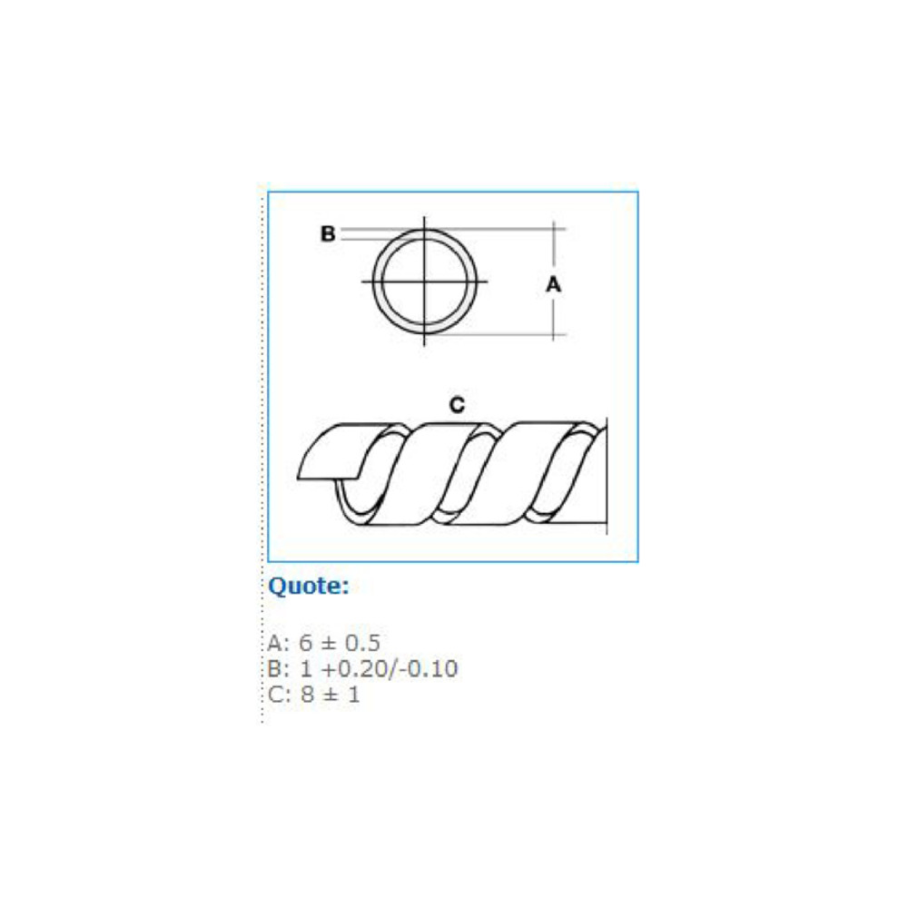 Spiralite in polietilene P2 trasparente B00962 Spiralite in polietilene P2 trasparente B00962 - immagine 2