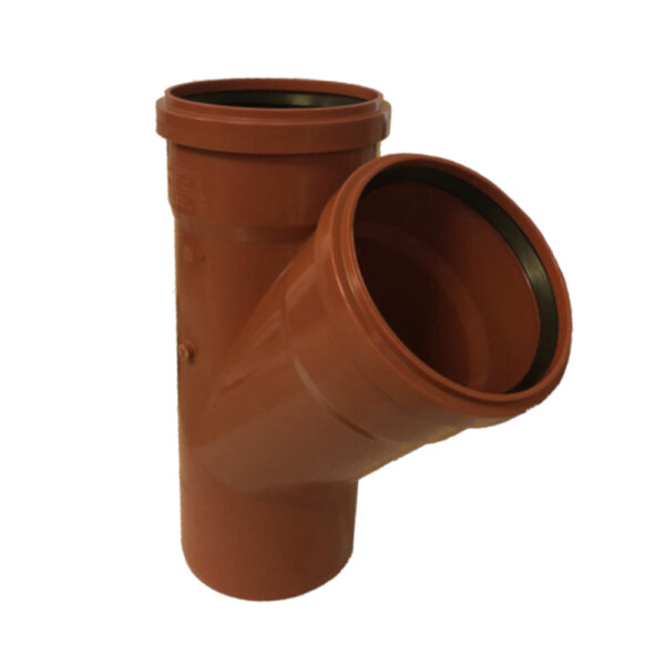 Braga FFM 45° Ø125 Con Guarnizione PVC