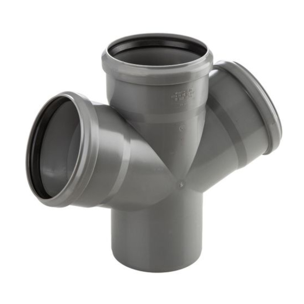 Millto™ Tubo Di Scarico Doppio Ramo 110 X 110 X 110 X 110 Cm 90º - Foto 5