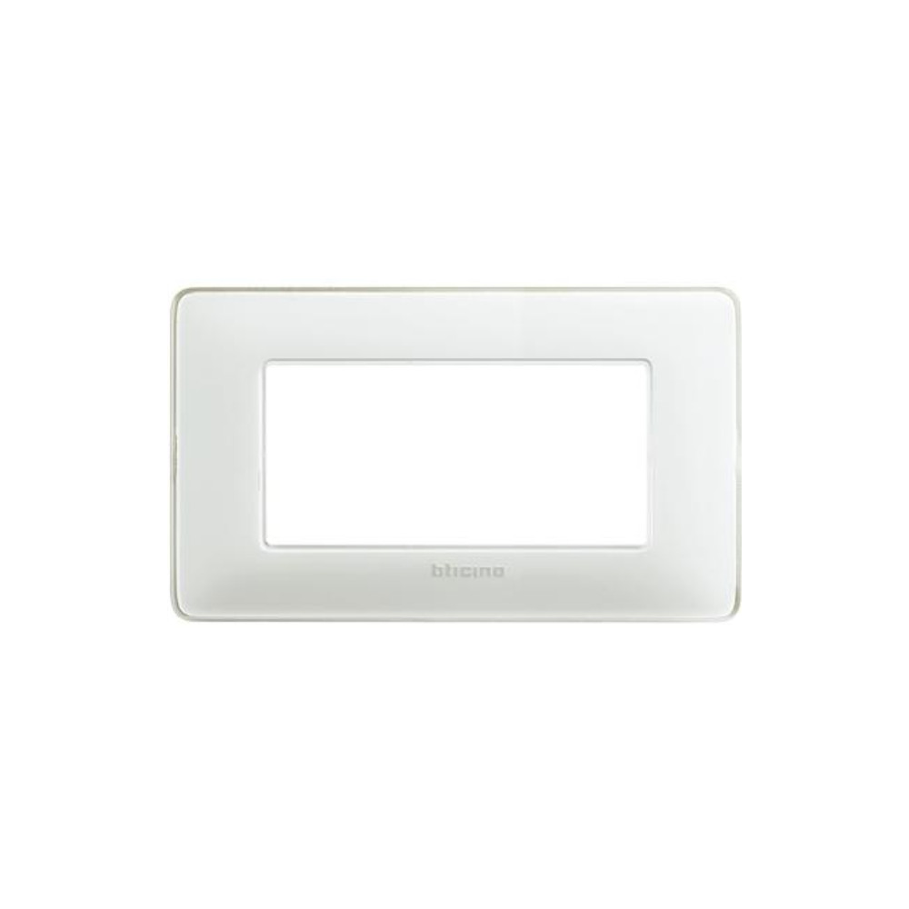 Bticino Matix placca 4 moduli ghiaccio AM4804CBN Bticino Matix placca 4 moduli ghiaccio AM4804CBN