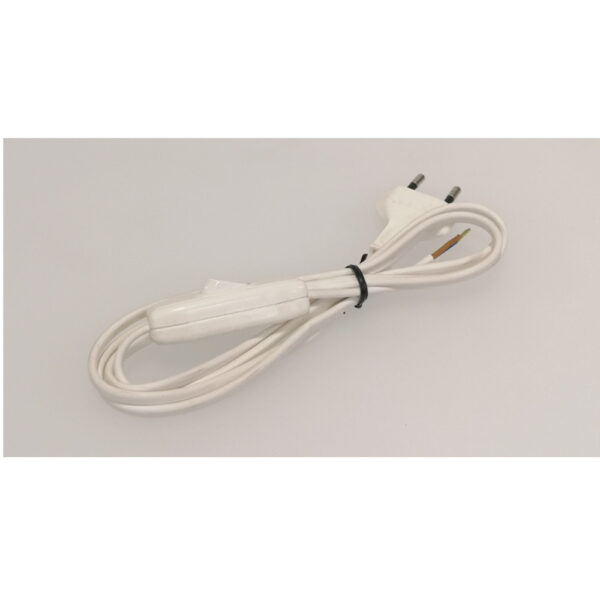 Cablaggio per lume con cavo piatto bianco