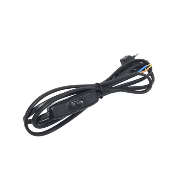 Cablaggio per lume con cavo piatto nero