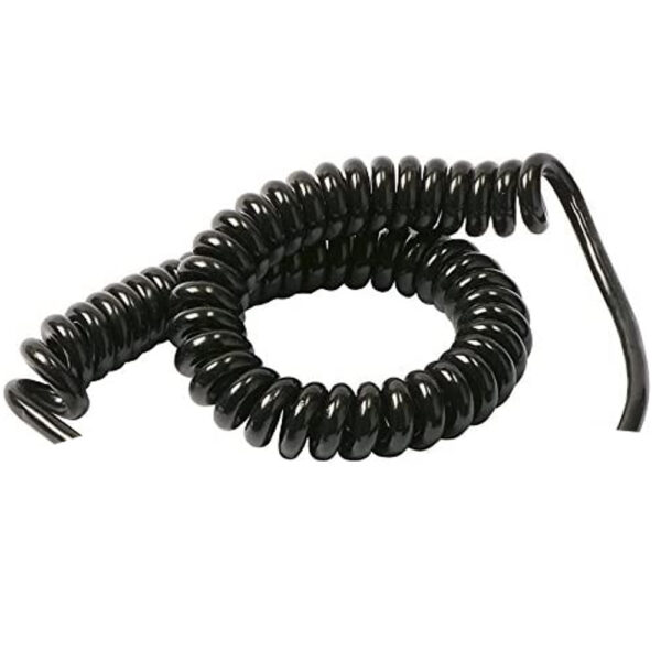 Cavo elettrico spiralato estensibile 3X0,75 nero