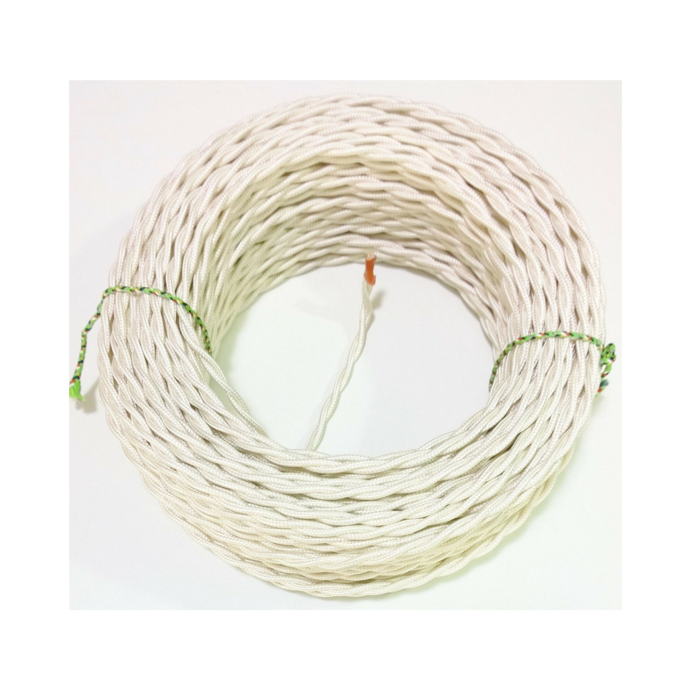 10M 2 Cordon Couleur Vintage Twist Tressé Tissu Lumière Câble Fil Électrique Pou - Foto 3