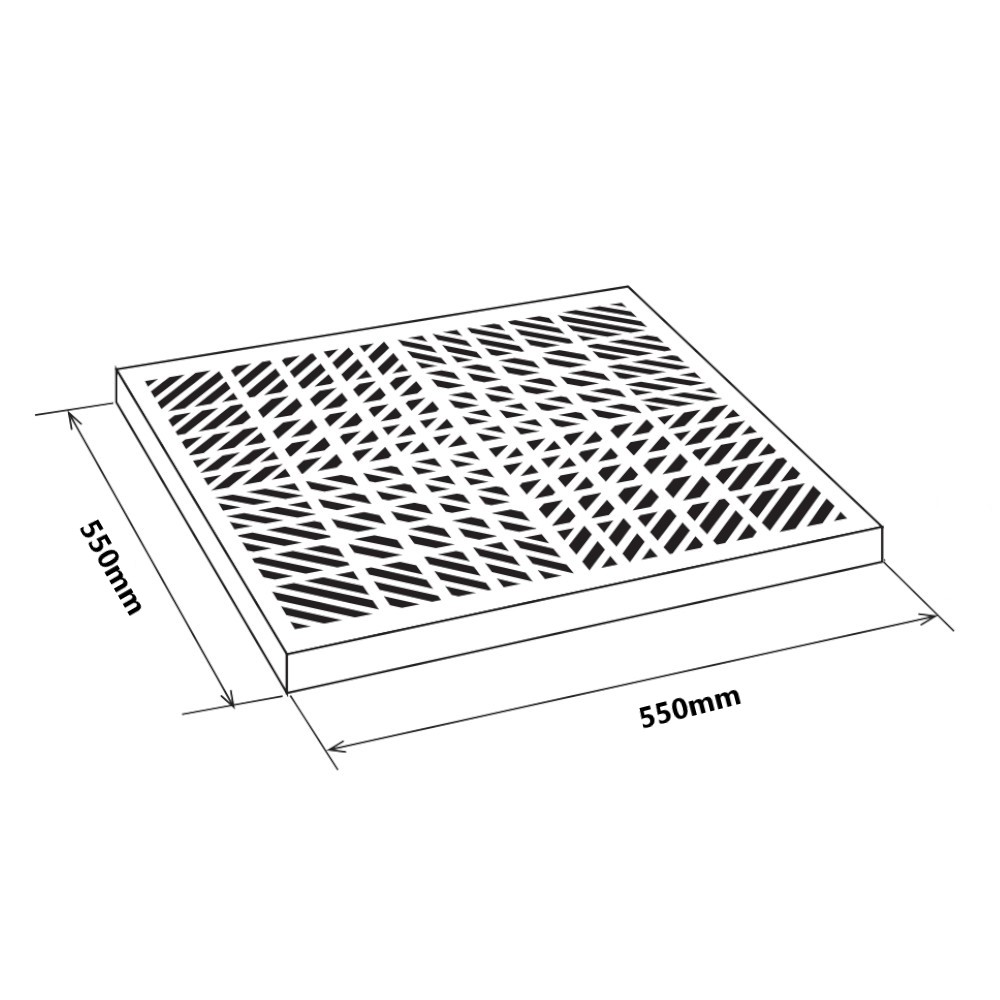 Coperchio 550mm x 550mm Coperchio 550mm x 550mm - immagine 2