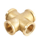 Raccordo A Croce In Ottone Forgiato 1/4" FNPT - Connessione 4 Vie Femmina Per Impianti Fluidi - Foto 10