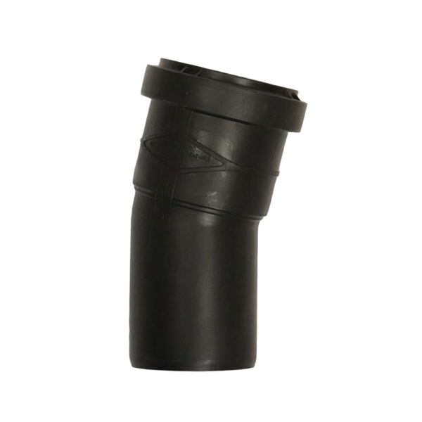 Curva 15° MF ultra silent polipropilene nero Ø 90mm