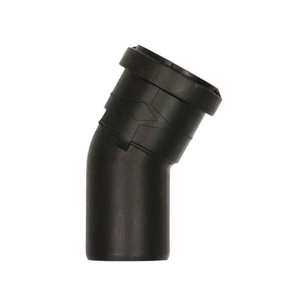 Curva 30° MF ultra silent polipropilene nero Ø 90mm