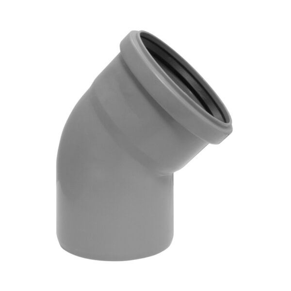 Curva 45° MF Polipropilene Grigio Ø 110mm