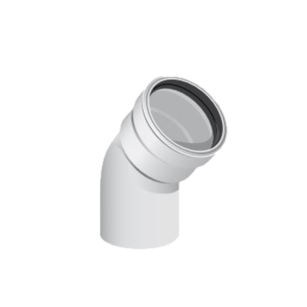 Curva 45° PP a condensazione MF Ø80