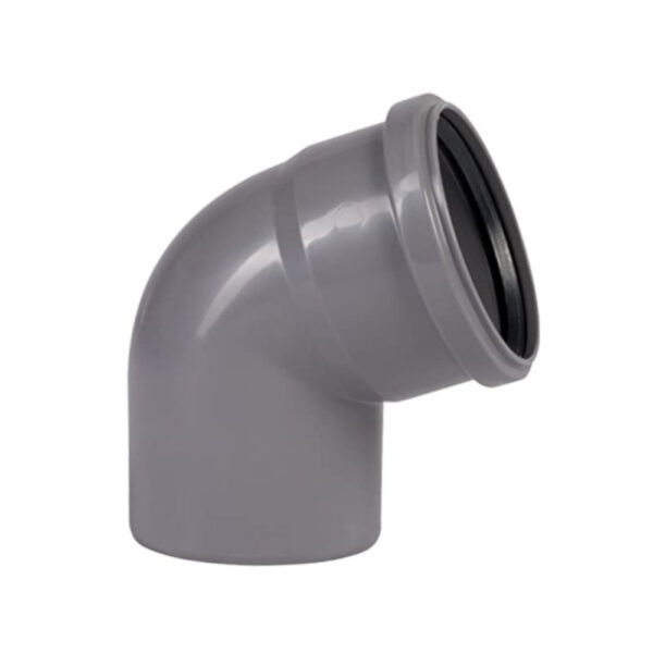 Curva 67° MF Polipropilene Grigio Ø 125mm