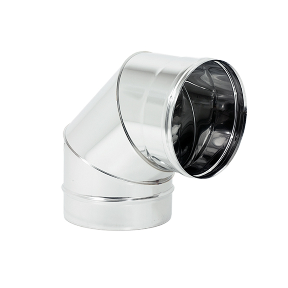 Curva 90° Acciaio Inox AISI 304 Per Canna Fumaria - Ø250mm, Spessore 0.5mm - Foto 3