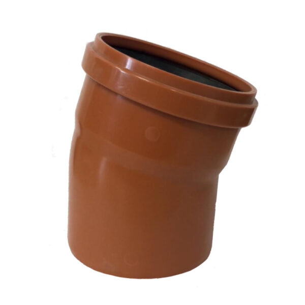 Curva MF 15° Ø160 PVC Con Guarnizione