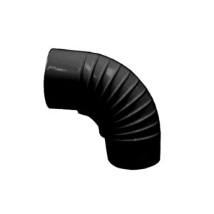Curva Nero Opaco in acciaio 90° Ø 120mm