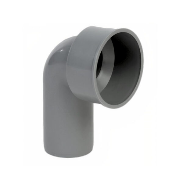 Curva tecnica 90° Polipropilene grigio ad innesto MF Ø50mm