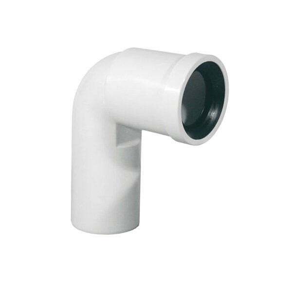 Curva prolungata per WC Ø 90mm in polipropilene