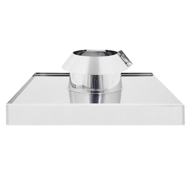 Faldale acciaio INOX 370-370mm con collarino Ø 150mm