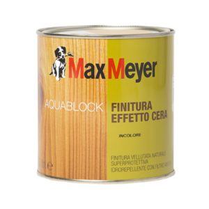 Finitura effetto cera a solvente per legno Aquablock MaxMeyer