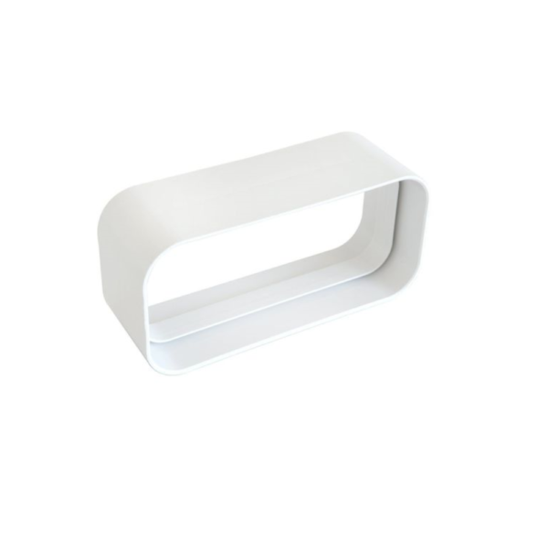 Giunto per tubo rettangolare 150x70 bianco