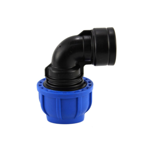 Gomito a compressione femmina 63mm - 2 PN16