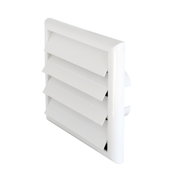 Griglia a gravità con alette 180x180mm Bianca