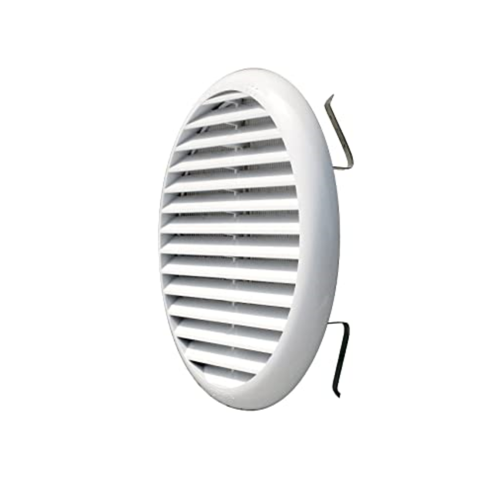 Griglia tonda con molle Ø 125 bianca Griglia tonda con molle Ø 125 bianca