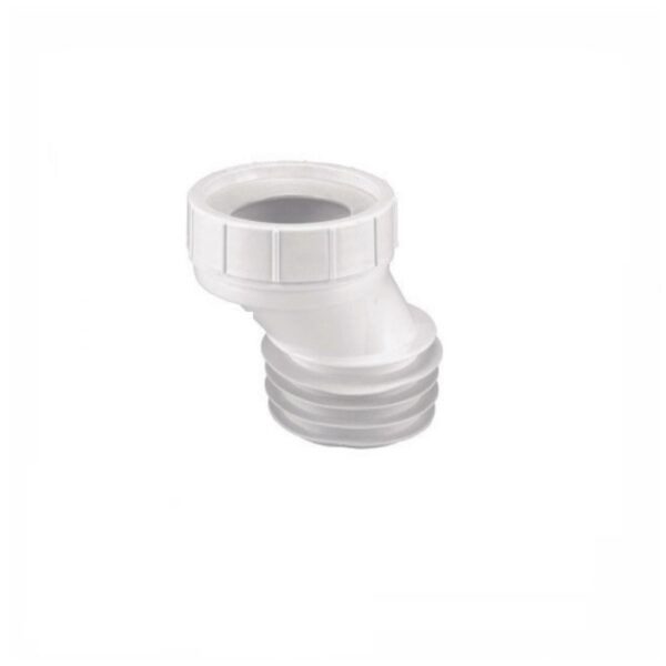 Guarnizione eccentrica bianca per WC 4.5 cm....