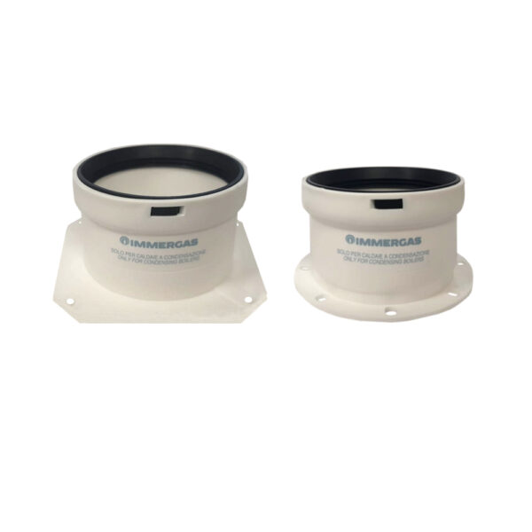 Immergas kit tronchetti flangiati 80 bianco 3.012087