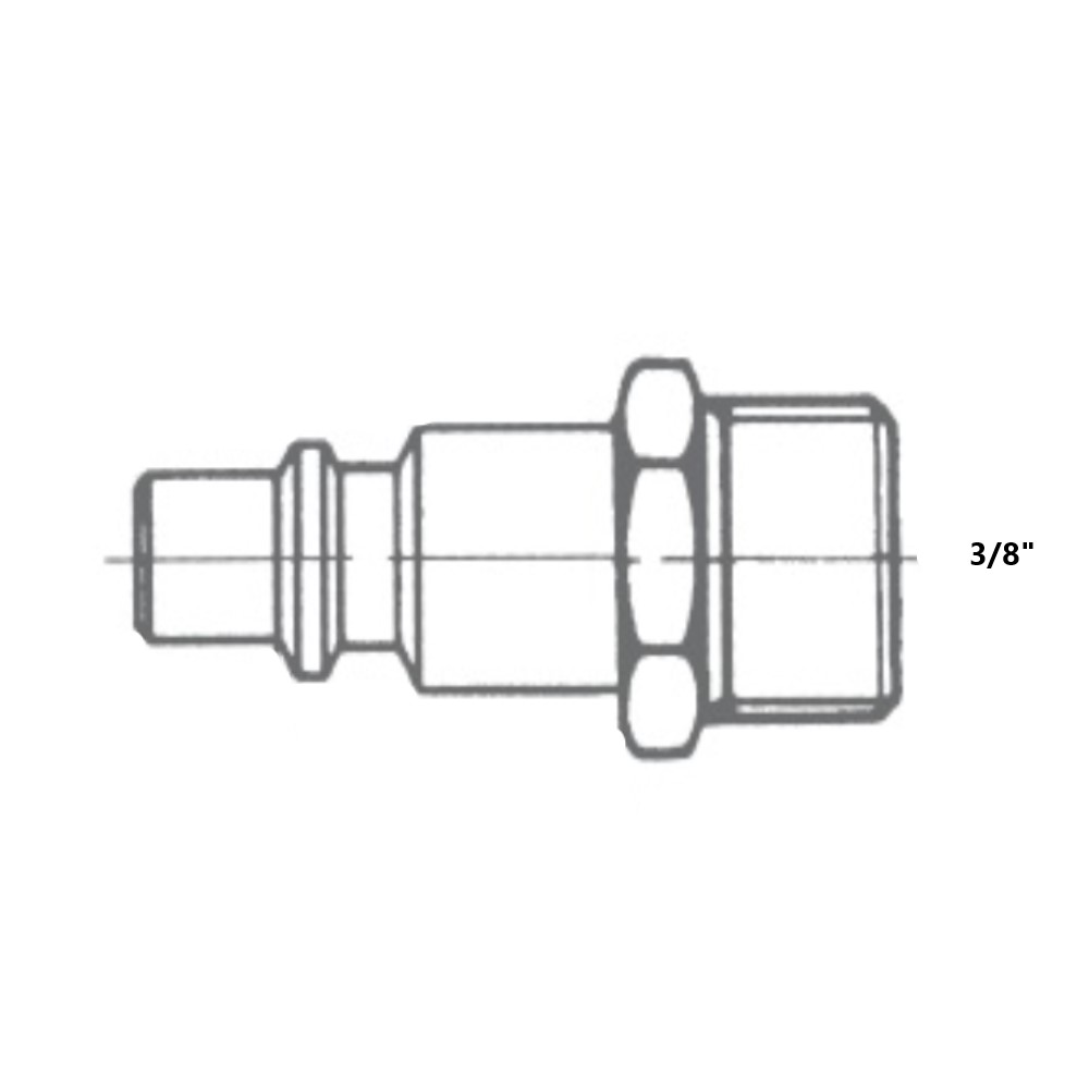 Innesto rapido aria compressa maschio 3/8″ Ani Innesto rapido aria compressa maschio 3/8" Ani - immagine 2