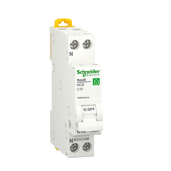 Interruttore Magnetotermico Resi9 10A 1P+N Schneider