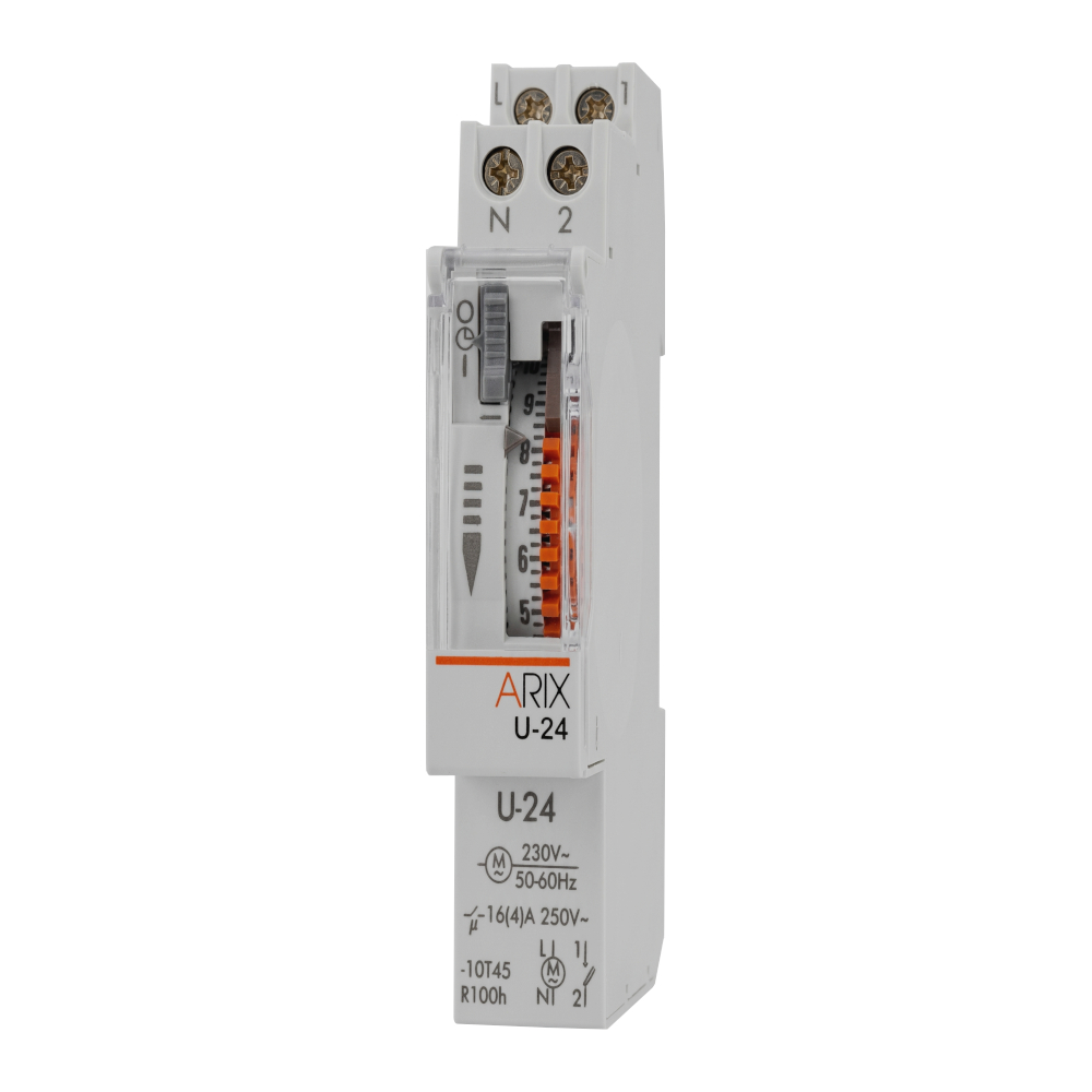 Interruttore orario giornaliero Arix U400532 16A Orbis Interruttore orario giornaliero Arix U400532 16A Orbis