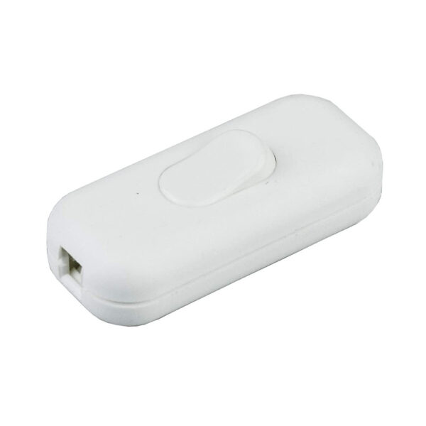 Interruttore passafilo bianco per lume