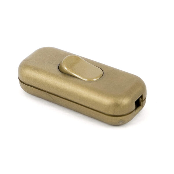 Interruttore passafilo dorato per lume