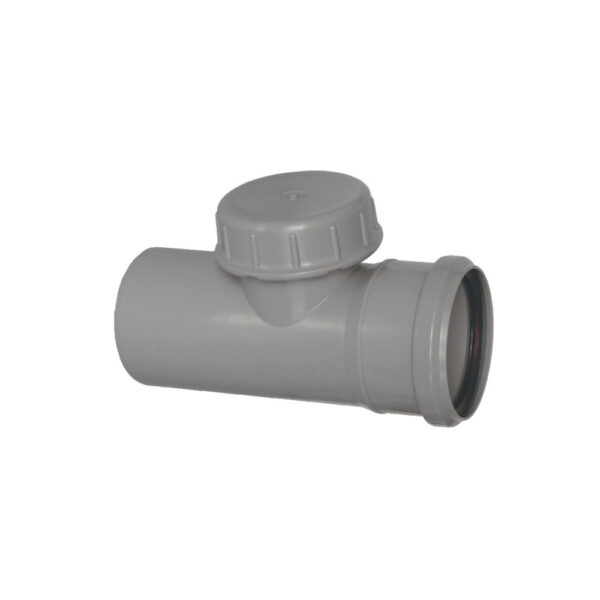 Ispezione Con Tappo MF Polipropilene Grigio Ø 110mm