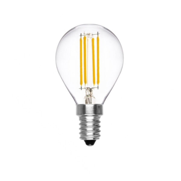 Lampadina LED filamento E14 4W a oliva bianco caldo - D'Alessandris