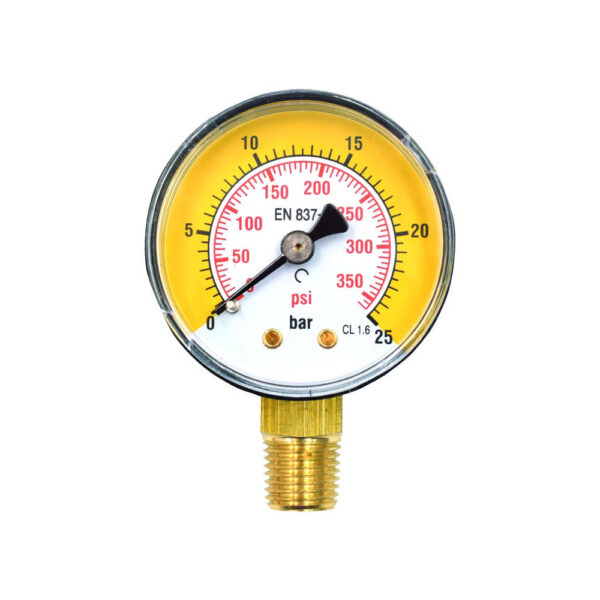 Manometro per centralina GPL DN 50 25 Bar Attacco Radiale