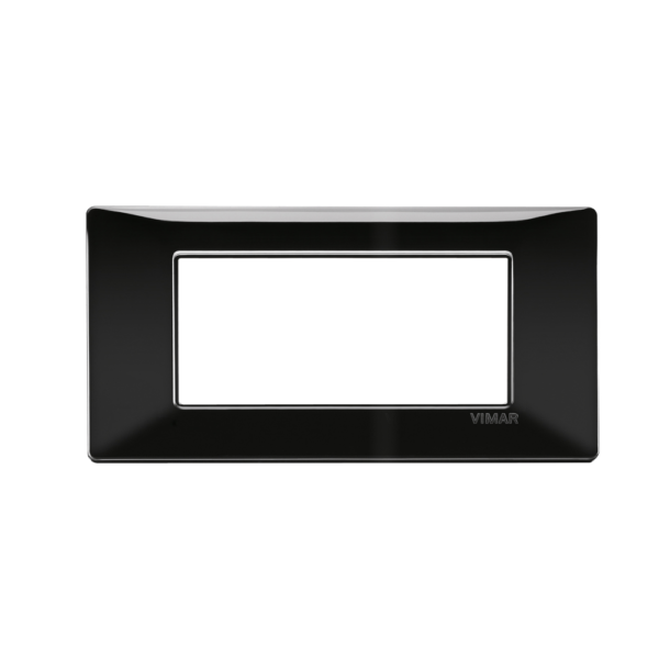Placca 4M nero Vimar Plana 14654.05