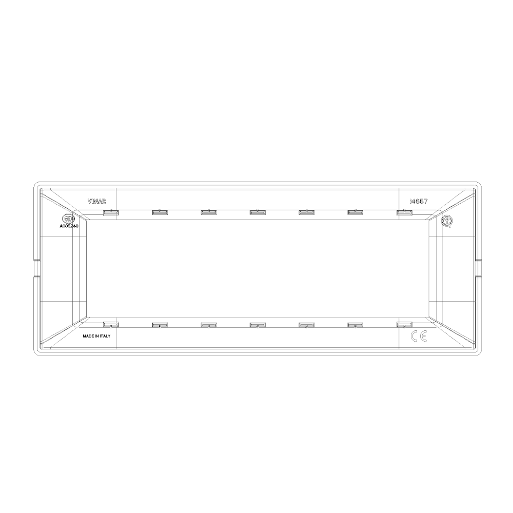 Placca 7M Reflex Plana Vimar 14657.45 Placca 7M Reflex Plana Vimar 14657.45