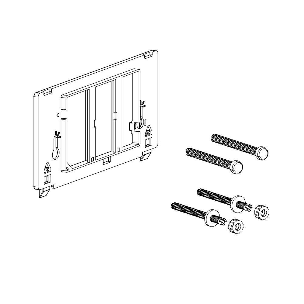 Placca Comando 2 Tasti BAMPI Vega - Bianco, Per Cassette WC Andromeda/Crux - Foto 8