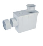 Pozzetto Per Pluviale In PLP Con Scarico Laterale – Dimensione 80/100 Mm, Colore Grigio, Per Raccolta Acque Piovane
