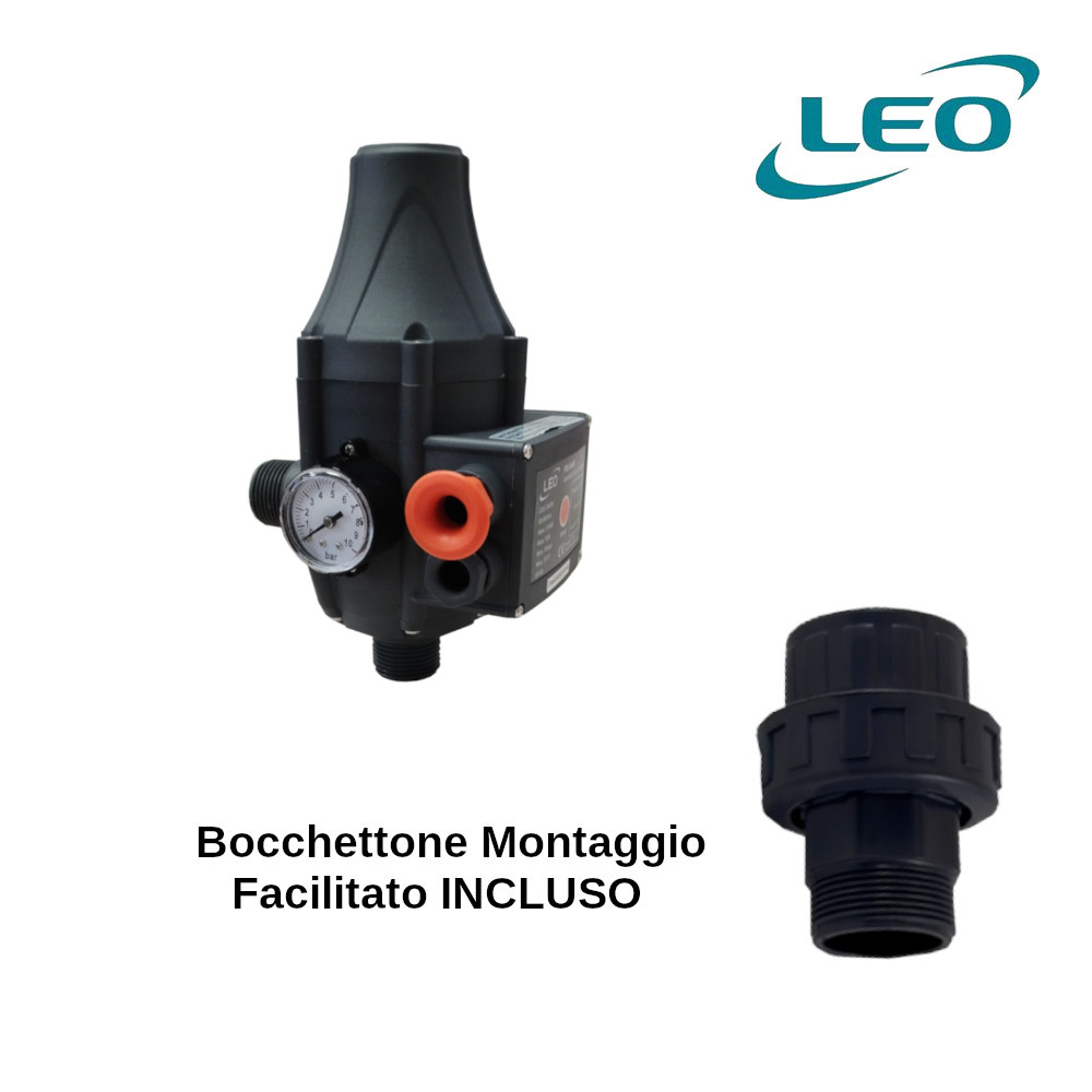 Valvola Di Scarico E Pressostato PA, Modello 60.2350.00, Ottone, Per Regolazione Pressione