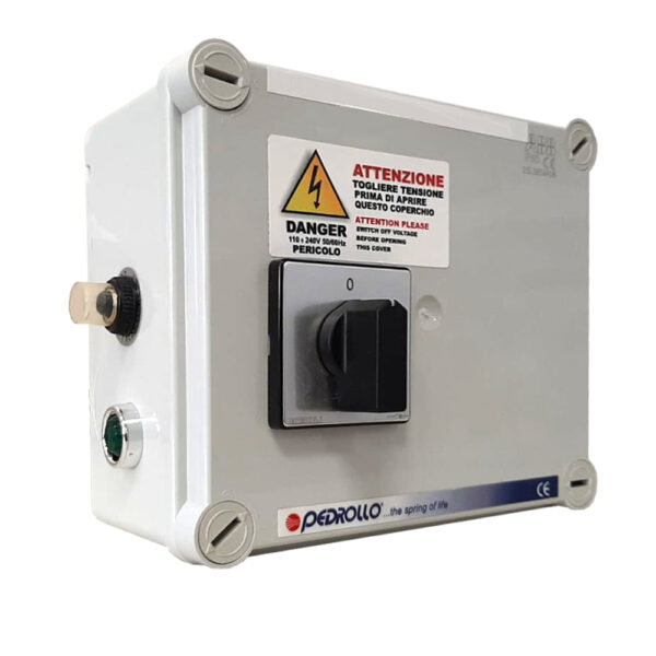 Quadro elettrico Pedrollo QEM200 pompe sommerse monofase