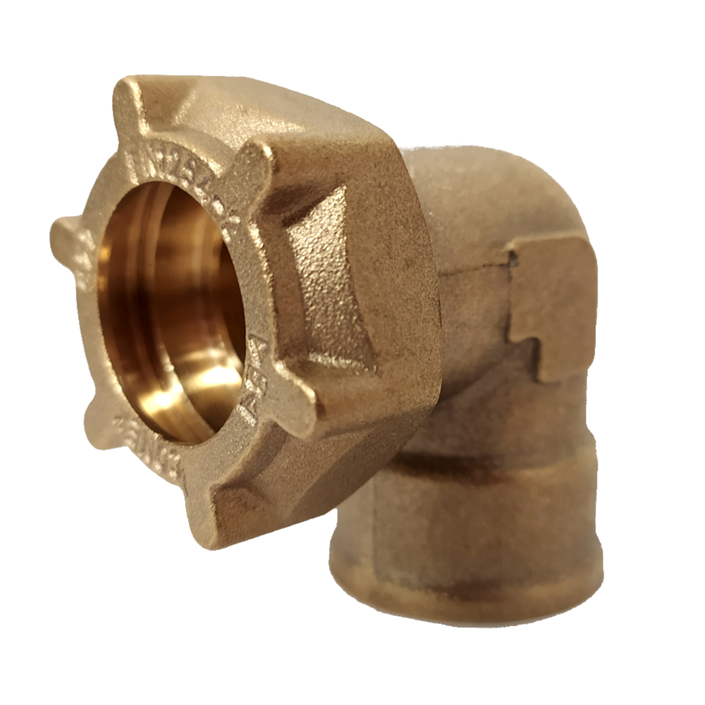 Gomito a stringere per tubo in rame FF 1/2”-Ø14mm Gomito a stringere per tubo in rame FF 1/2''-Ø14mm