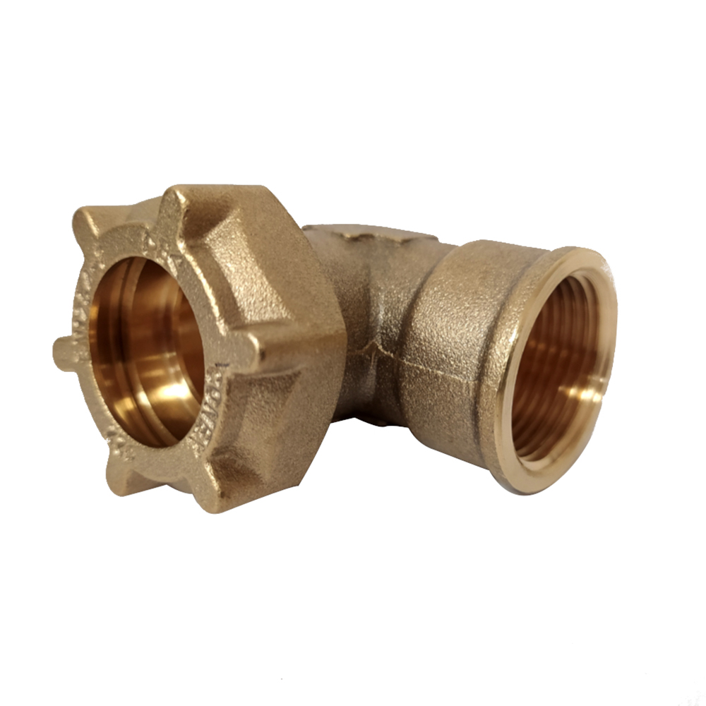 Gomito a stringere per tubo in rame FF 1/2”-Ø14mm Gomito a stringere per tubo in rame FF 1/2''-Ø14mm - immagine 4